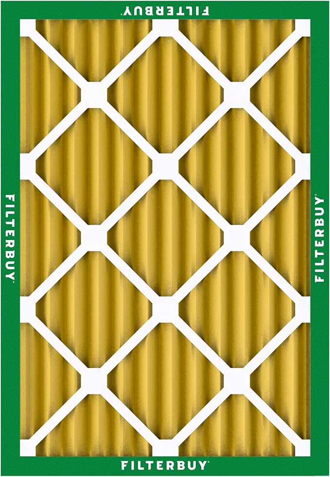 Filterbuy 30x36x2 Air Filter MERV 11 Superior Pet & Allergy Defense (12-Pack), Electrostatic Pleated HVAC AC Furnace Filters Replacement, Made in USA (Actual Size: 29.81 x 35.81 x 1.75)