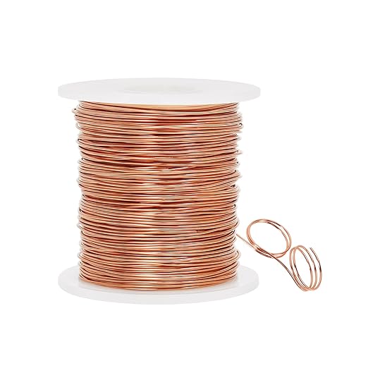 Tenn Well 20 Gauge Jewelry Wire, 328 Feet 0.8mm Bendable Aluminum Craft Wire for Jewelry Making, Beading, Sculpting and Bonsai Training (Copper)