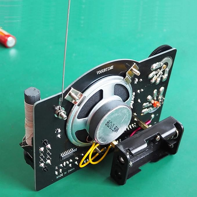 AM FM Radio Kit Soldering Project Kit for Learning Practicing Teaching Electronics, Great STEM Project and Gift, New Version