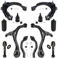 Detroit Axle - 3.0L Front End Suspension Kit for 2003-2006 Honda Accord, 4 Control Arms w/Ball Joint Upper 4 Tie Rods 2 Lower Ba