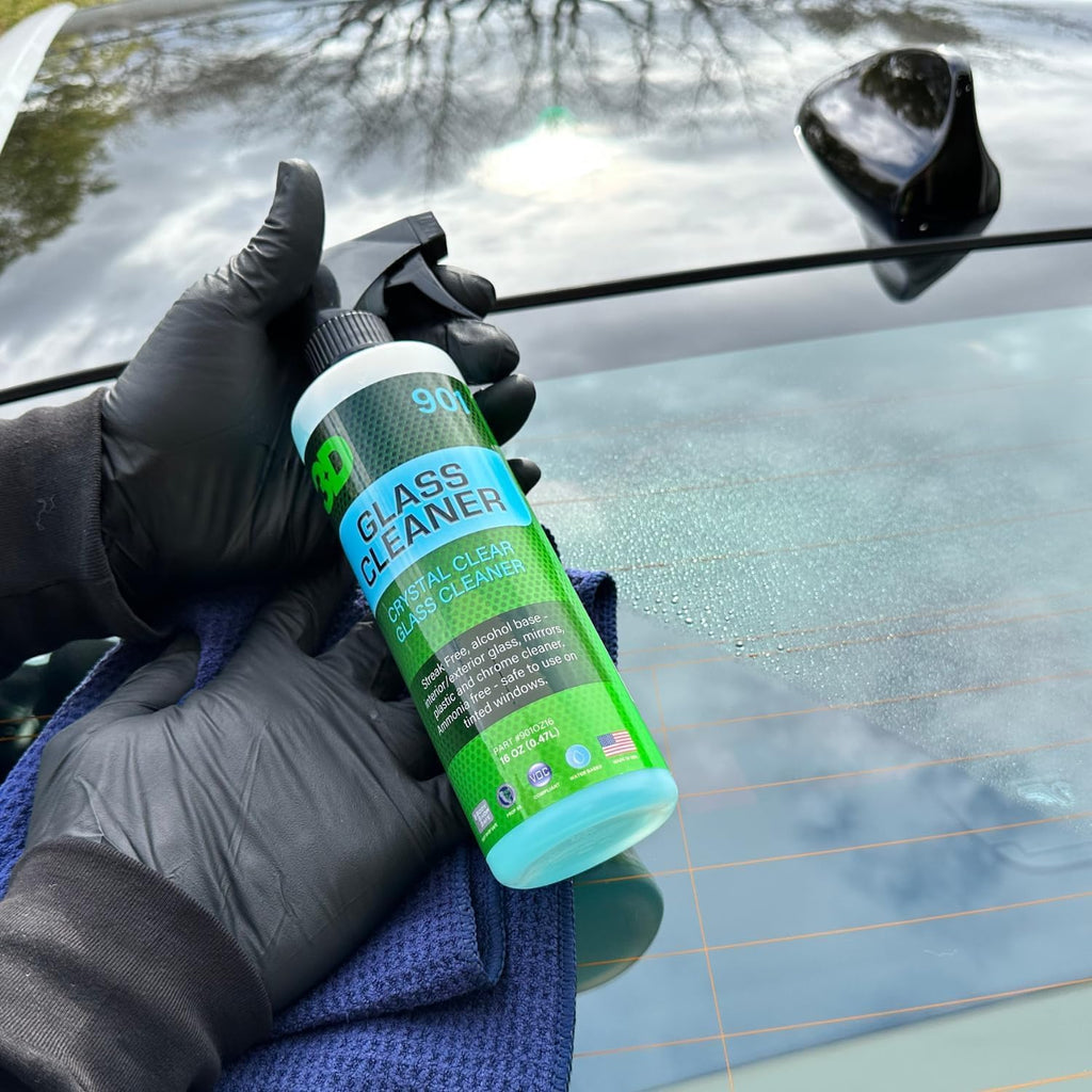 3D Glass Cleaner - Ready to Use, Tint Safe, Streak Free Glass Cleaner - 16oz.