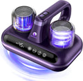 Mattress Vacuum Cleaner - 5-in-1 Cordless Bed Vacuum Cleaner, Powered by UV-C Light & Ultrasonic Technology, 16Kpa Strong Suction,Low Noise,Suitable for Dust, Pet Hair, Etc - Purple