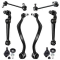 Detroit Axle - 8pc Front End Suspension Kit for Ford Fusion Mercury Milan Lincoln MKZ, Lower Rearward Forward Control Arms with