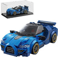 Super Sports Car Building Block Set with Display Case,Speed Race Car Building Kits Construction Toy,Car Collectible Model,Christmas Birthday Gift for Adults and Kids 6 and up(326pcs)