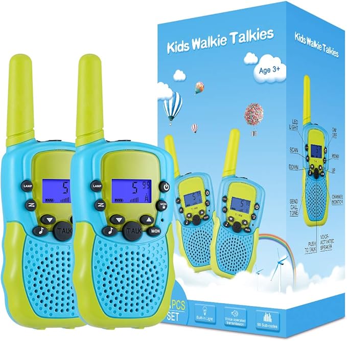 Selieve Toys for 3-12 Year Old Boys Girls, Walkie Talkies for Kids 22 Channels 2 Way Radio Toy with Backlit LCD Flashlight, 3 Miles Range for Outside, Camping, Hiking