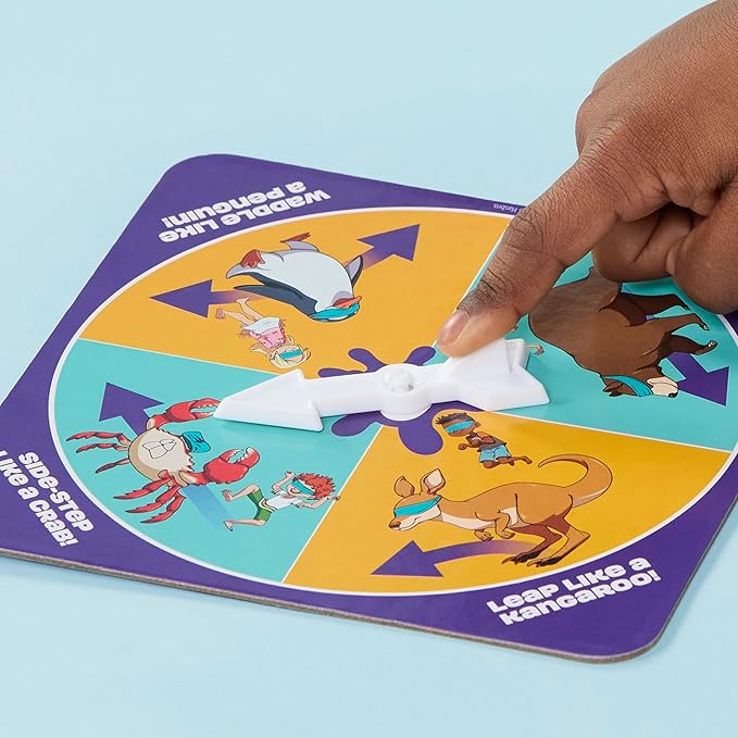 Don't Step in It! Preschool Game I Blindfolded, Poop Party Game | Spinner with 8 Fun Animal Moves | Ages 4+| 1+ Players I Funny Kids Board Games