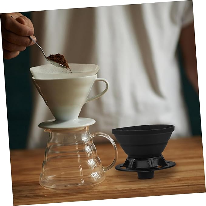 Alipis Coffee Filter Cup Foldable and Portable for Camping and Home Brewing Flavor Extraction Easy to Clean for Coffee
