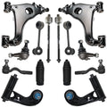 Detroit Axle - RWD Front End Suspension Kit for Mercedes-Benz E320 E420 E430 E55 AMG, Upper Control Arms Ball Joints Lower Contr