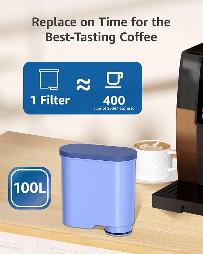 Maxblue Replacement Coffee Water Filter, Compatible with Philips® AquaClean® Filter CA6903/10 CA6903/22, Reduces Limescale Content in Water, TÜV SÜD Certified, Reduces PFAS, PFOA/PFOS (Pack of 3)