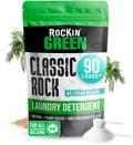 Rockin' Green Classic Rock Laundry Detergent (90 Loads), Plant based, All Natural Laundry Detergent Powder, Vegan and Biodegradable Odor Fighter, Safe for Sensitive Skin, 45 oz (AC/DSea Breeze)