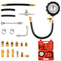 0-140PSI Fuel Pressure Tester Kit, Fuel Injector Injection Pump Pressure Gauge, Fuel Pump Pressure Tester Diagnostic Tool for Ga