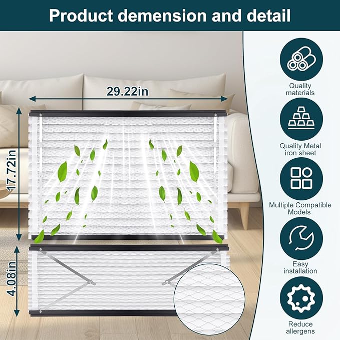 213 Replacement Filter Compatible with AprilAire Whole House Air Purifiers MERV 13,1210,1620,2210,2216,3210,4200, 20x25x4 Furnace Filter (Pack of 2)