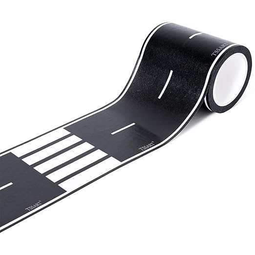 Roadway Tape - Black Residue Free Road Car Track Tape for Kids Birthday Party Racing Party Decoration - 2.4 Inch Wide 40 FT Long