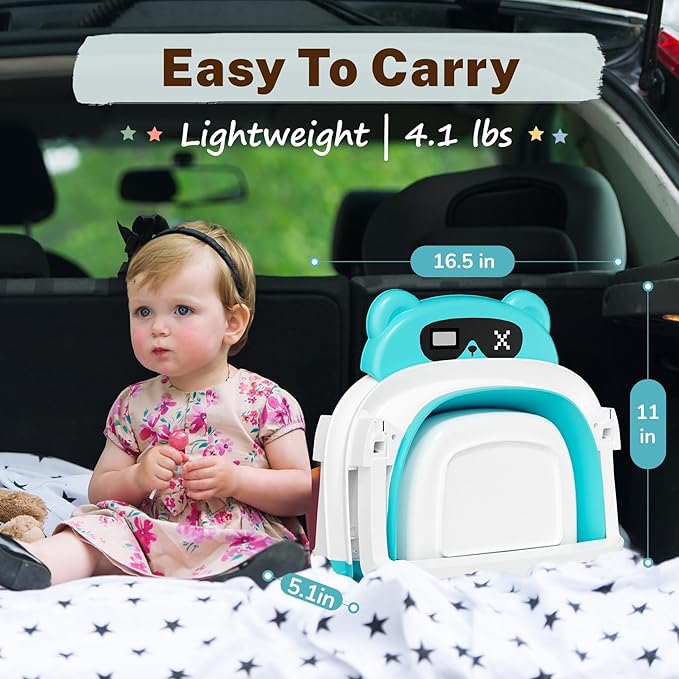 AVIDOR Baby Bathtub,Collapsible Bathtub for Newborn to Toddler,Durable Essential Infant Bath Tub,Portable Travel Baby Bathtub with Soft Cushion,No-Slip Hanging and Detachable Bathtub(Blue)