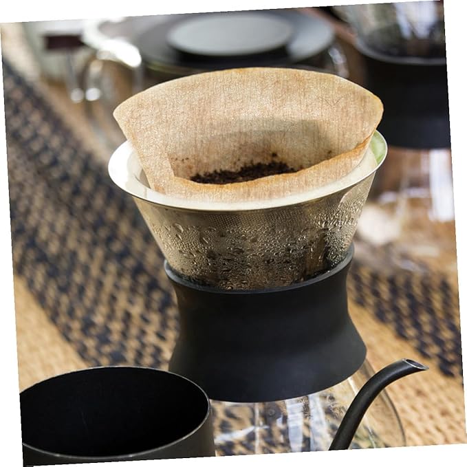 300pcs Espresso Filter Paper Round Coffee Filters Unbleached Fast Filtering Consistent Extraction Compatible with Espresso Machines and Coffee Makers