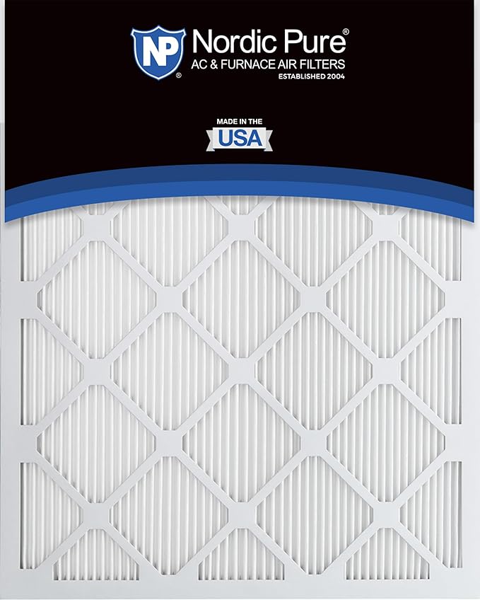 Nordic Pure 20x30x1 (Actual Size: 19 3/4 x 29 3/4 x 3/4) Tru Mini Pleat MERV 13 AC Furnace Air Filters – 2.5X More Media for Longer-Lasting, High-Efficiency Filtration - 2 Pack