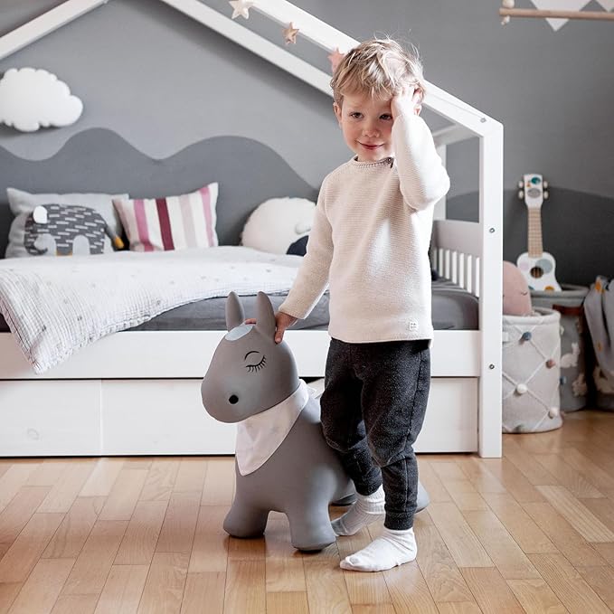 Kindsgut Bouncy Animal Hopper Pony for Children, Designed in Germany, Playful and Modern Colors, air Pump Included, Indoors and Outdoors