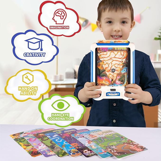 Ganowo Board Game for Kids - Ball Adventure Operation Game for Kids with Time Adventure Family Night Challenges Game for Ages 8-12 4-6 6-8 (Battery Not Included)