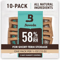 Boveda 58% Two-Way Humidity Control Packs For Storing ½ oz of Product – Size 4 – 10 Pack – Moisture Absorbers for Small Storage Containers – Humidifier Packs – Hydration Packets in Resealable Bag