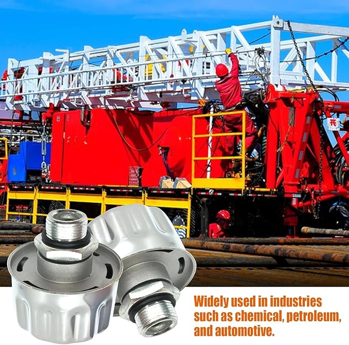 3/4" NPT Breather Cap with 40 Micron Filtration | Heavy-Duty Carbon Steel & Aluminum Alloy Vent Cap | Universal Fit for Hydraulic Tanks,Gearboxes,Coolant Reservoirs | Easy Install & Low Maintenance