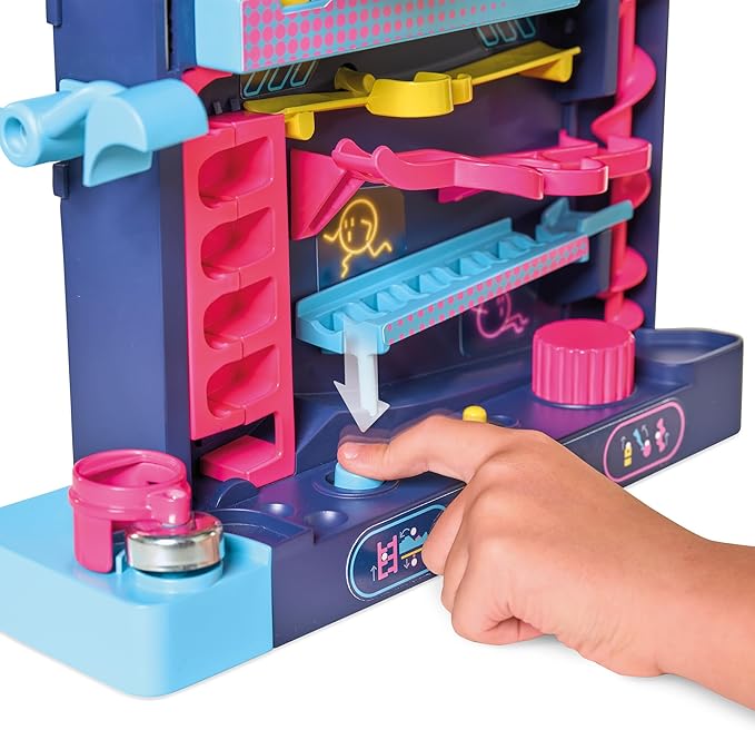 Screwball Scramble Level Up Kids Board Game- Timed Marble Run Obstacle Course Kids Games - Holiday Toys and Christmas Games - Toddler Ages 5 Years and Up