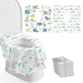 Blissful Diary 30 Pcs Toilet Seat Covers Disposable for Toddlers & Adults, Extra Large Waterproof, Portable Package for Travel, Kids Potty Training