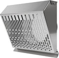 Vent Systems 6" Inch Exhaust Vent Cover with Rubber Gasket - Stainless Steel - Robust Weatherproof Outdoor Air Exhaust Box - Duct or Surface Mounting - Rain and Snow Protection