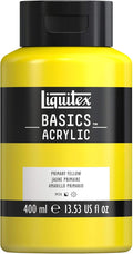 Liquitex BASICS Acrylic Paint, 400ml (13.5-oz) Bottle, Primary Yellow