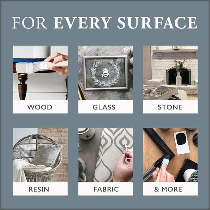 AMY HOWARD AT HOME Chalk-Based One Step Paint for Furniture, Cabinetry, Decor, Finish, and More | No Stripping, Sanding, or Priming | Ultra-Light Base | 32 Ounce | Dearborne