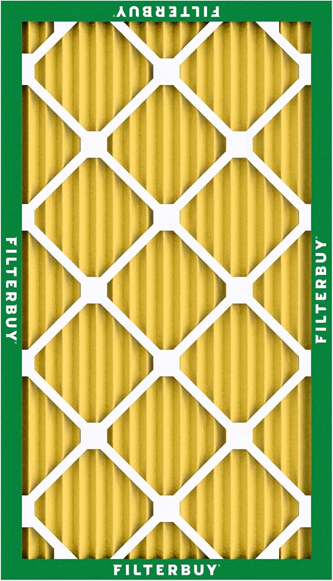 Filterbuy 18x30x1 Air Filter MERV 11 Superior Pet & Allergy Defense (12-Pack), Electrostatic Pleated HVAC AC Furnace Filters Replacement, Made in USA (Actual Size: 17.75 x 29.75 x 0.75)