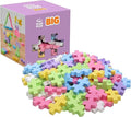 PLUS PLUS Big - Open Play Set - 100 Piece - Pastel Color Mix, Construction Building Stem/Steam Toy, Interlocking Large Puzzle Blocks for Toddlers and Preschool