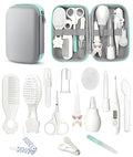 Baby Healthcare and Grooming Kit, Safety Newborn Nursery Baby Care Kit, with Hair Brush Comb, Nail Clipper, Thermometer, Pacifier Clip, Baby Registry Search, Baby Girl Boy Newborn Essentials
