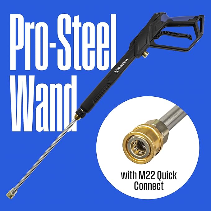 Westinghouse WPX2300e Electric Pressure Washer, 2300 Max PSI and 1.76 Max GPM, Induction Motor, Onboard Soap Tank, Spray Gun and Wand, 5 Nozzle Set, for Cars/Fences/Driveways/Homes/Patios/Furniture