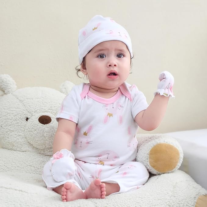 Baby Bodysuit and Pant Set 10-pcs Cotton Soft Newborn Boy Girl Clothes Outfits