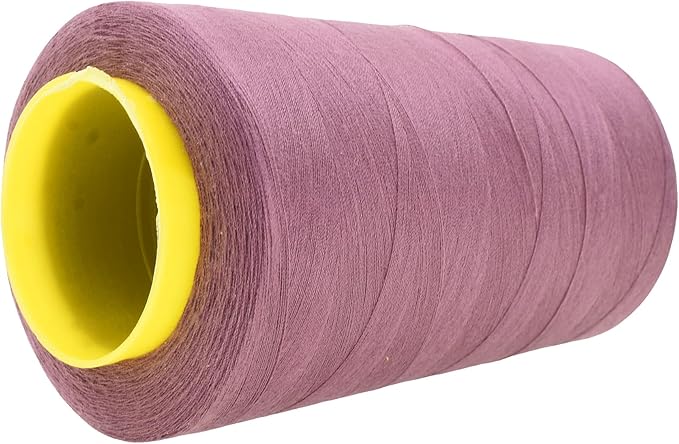 Mandala Crafts 4 Pack of Serger Threads Cones Spools - 40S/2 24000 Yards Polyester Mauve Threads for Sergers Machine and Overlock Quilting Sewing Machine