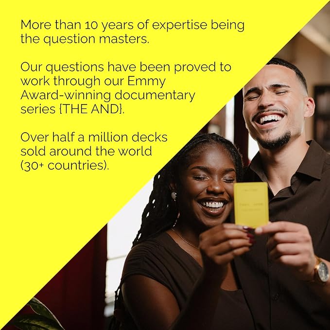 (THE AND) Good Vibes Edition - 199 Laugh Out Loud Conversation Cards for Friends, Family, Couples - Fun Icebreaker Cards to Connect - Stress Free Talking Game to Inspire Storytelling by The Skin Deep