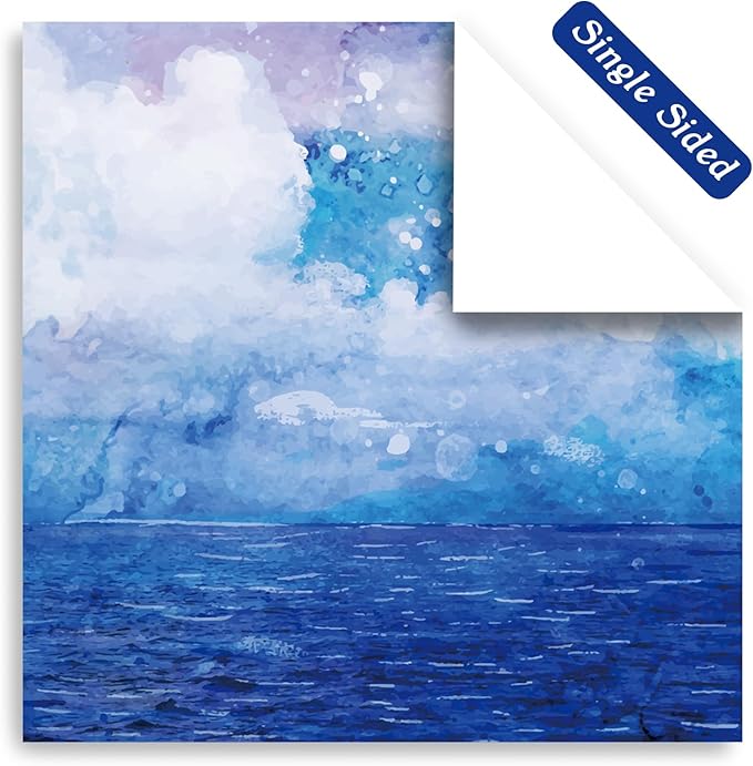 48 Sheets 24 Designs Scrapbook Paper Pad, 6"×6" Single-Sided Decopodge Craft Cardstock Paper,Scrapbooking DIY Decorative Background Cardmaking Supplies.Oil Painting&Landscape