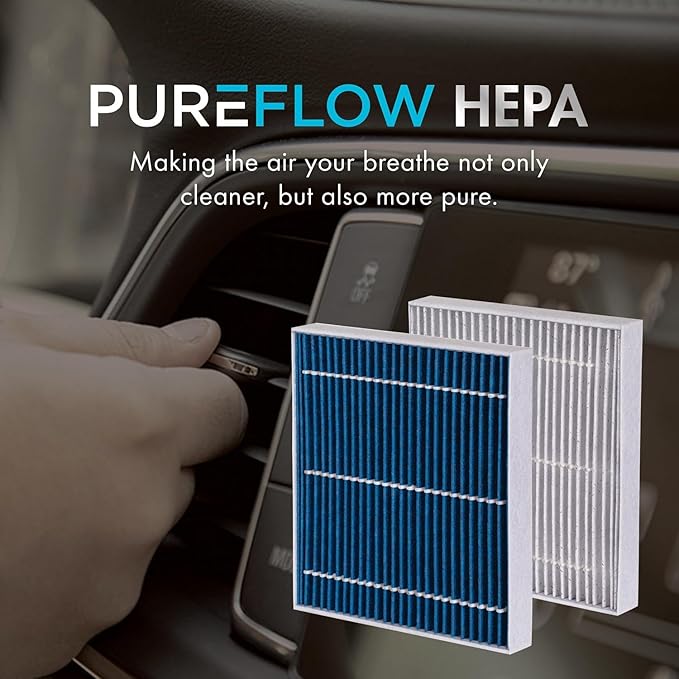 PureFlow HEPA Cabin Air Filter PC4255HX | Fits 2017-2025 Porsche 911, 2020-2025 718 Cayman, 2019-2025 718 Boxster, 2020-2025 718 Spyder, 2012-2016 BMW 328i, Recirculation
