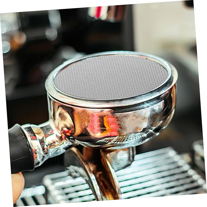 jojofuny Coffee Machine Extraction Mesh Screen Stainless Steel Reusable Filter for Espresso Maker Portable Dripper Tool for Home Brewing and Maintenance