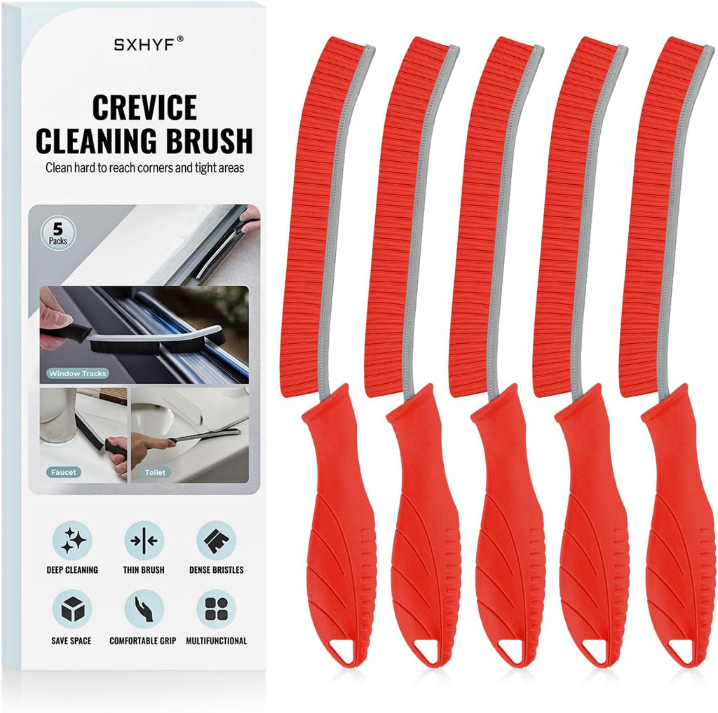 SXhyf Cleaning Brush - Hard Bristle Crevice Cleaning Brush, Multifunctional Gap Scrub Brush, Kitchen Essentials, Bathroom Cleaner Tools for Household Use, Home, Window, Toilet, Stove