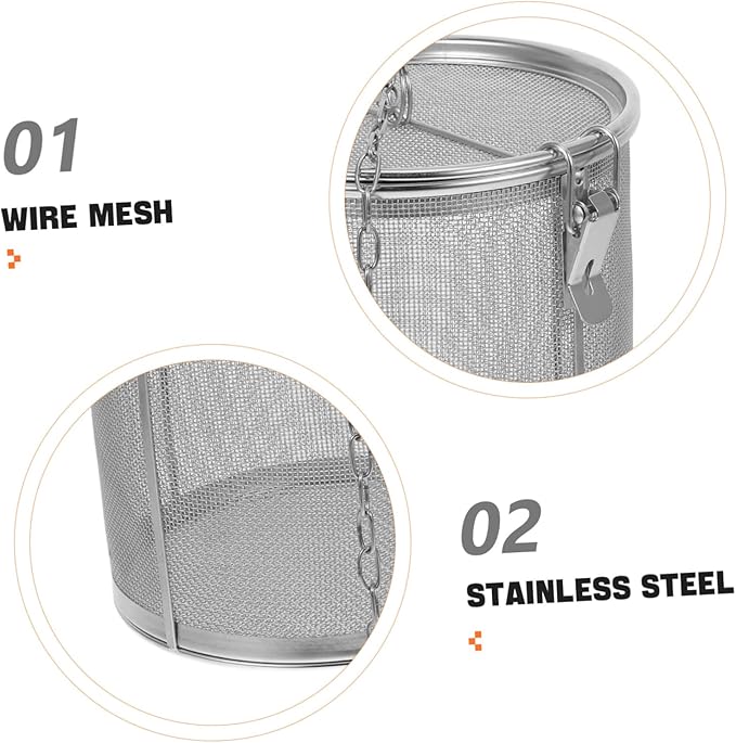 BESTOYARD Stainless Steel Seasoning Filter Portable Infuser for Soup and Tea Reusable Kitchen Strainer for Home Cooking and Seasoning Extraction