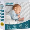 OhGeni 100% Waterproof Mattress Protector, Crib Size, Fitted Sheet with Stretchable Pockets, Deep Sleep Noiseless Soft. Breathable Cooling Hypoallergenic Material, Mattresses Cover for Bed