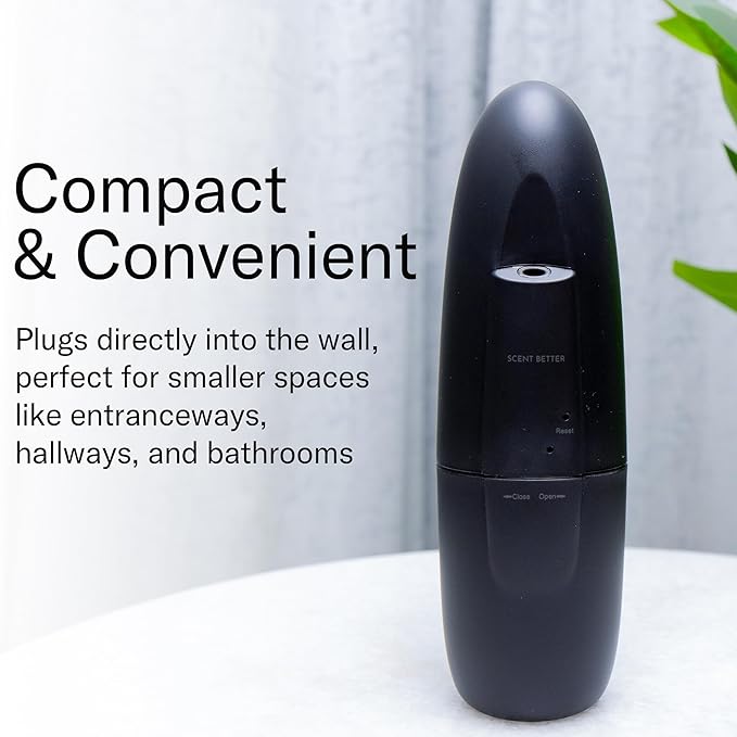 Scent Better Plug in Essential Oil Waterless Diffuser for Home, Hotel, Spa, Office with 500 sq ft Coverage - Includes Free Linen Breeze (White)