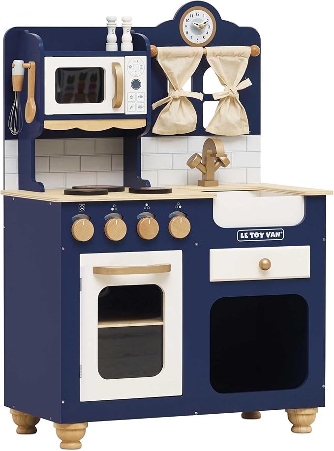 Le Toy Van Oxford Deluxe Toy Kitchen Premium Wooden Toys for Kids Ages 3 Years & Up, Oxford Deluxe Kitchen