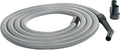 Cen-Tec Systems 20 Ft. Premium Shop Vacuum Extension Hose with 2 tank adapters and 1.25" curved end, Silver