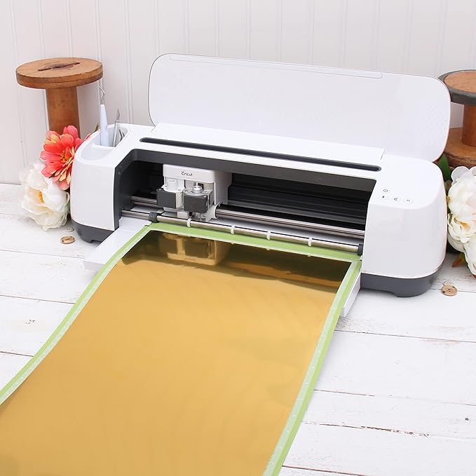 10 Yard x 20" Wide Roll Threadart Metallic Green Heat Transfer Vinyl Film | Compatible with Venture Explore and Maker, Silhouette Cameo, & Large Format Cutters