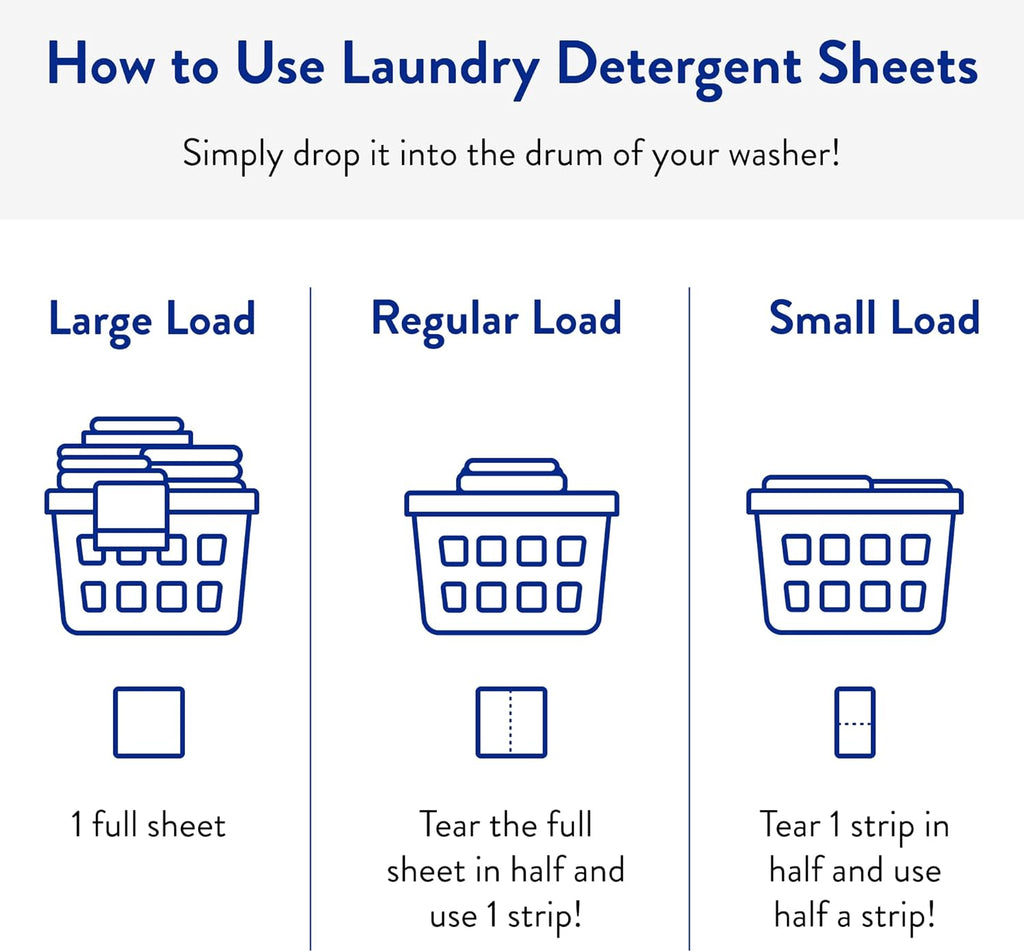 The Clean People Laundry Detergent Sheets - Laundry Soap - Ultra Concentrated, Recyclable Packaging, Stain Fighting - Sweet Petals & Vanilla, 96 Pack