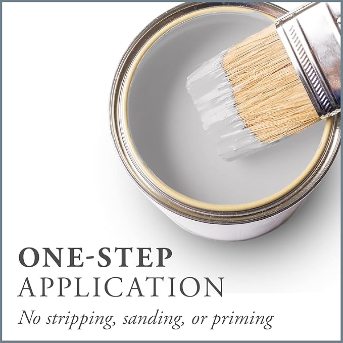 AMY HOWARD AT HOME Chalk-Based One Step Paint for Furniture, Cabinetry, Decor, Finish, and More | No Stripping, Sanding, or Priming | Ultra-Light Base | 16 Ounce | Serengeti Gray