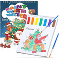 PIRIE Paint with Water Coloring Books for Kids,Watercolor Painting Sets Painting Activity for Kids Ages 3 4 5 6 7 8+,Birthday Gifts Arts & Crafts Toy (Christmas)