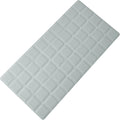 Foldable Silicone Bathtub Mat: Jumbo Size Heavy Duty Safety Bath Mat for Tub Without Suction Cups Non Slip Bath & Shower Mat for Textured, Reglazed, Refinished Tub (Grey, 35.8 x 17.7)